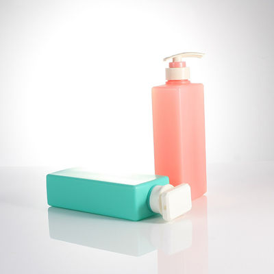 Pink 500ml Cuboid Shape Shampoo Pump Dispenser Bottle