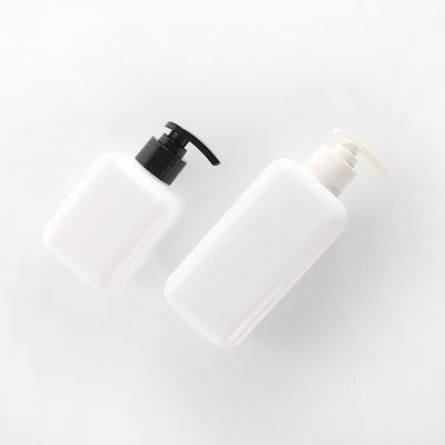 Shower Gel 350ml HDPE Lotion Plastic Bottle White Round Shoulder