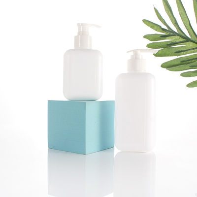 Shower Gel 350ml HDPE Lotion Plastic Bottle White Round Shoulder