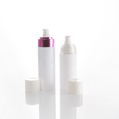 120ml 150ml Cylindrical Cosmetic Lotion Bottle Purple Pump