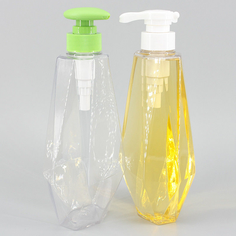 Clear Plastic Shower Gel 600ml  Shampoo Pump Bottles