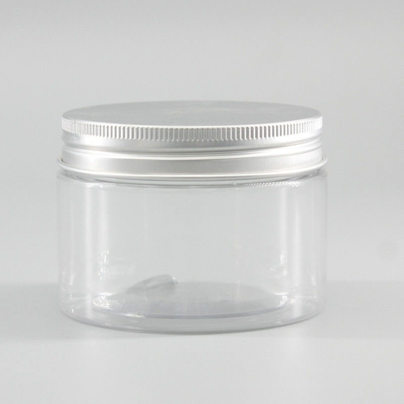 Cylinder 150ml PET Transparent Plastic Cosmetic Cream Jar Packaging