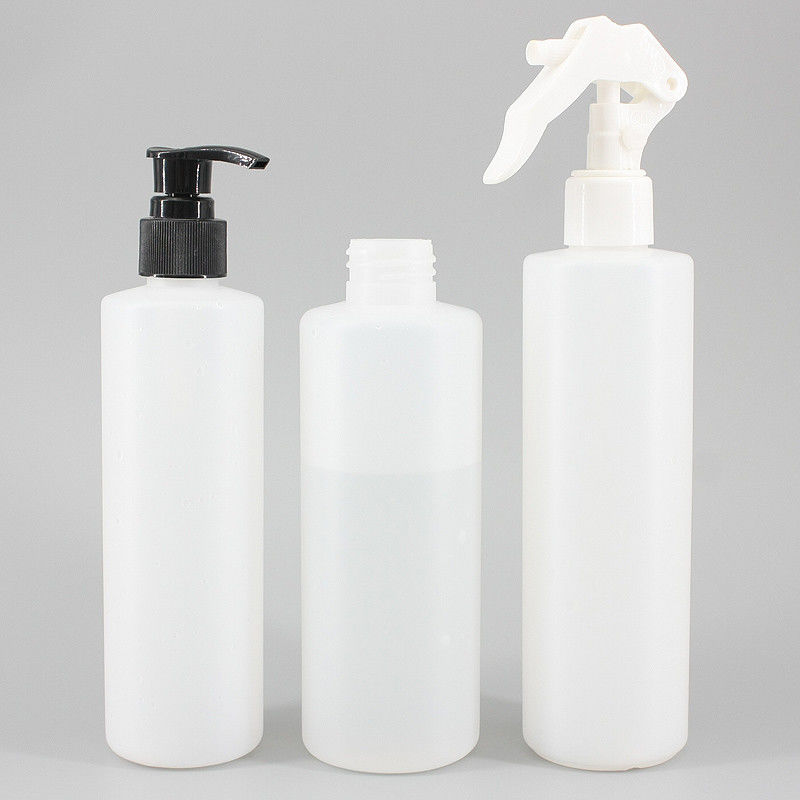 Customized 280ml 300ml Cylindrical Shampoo Pump Bottles