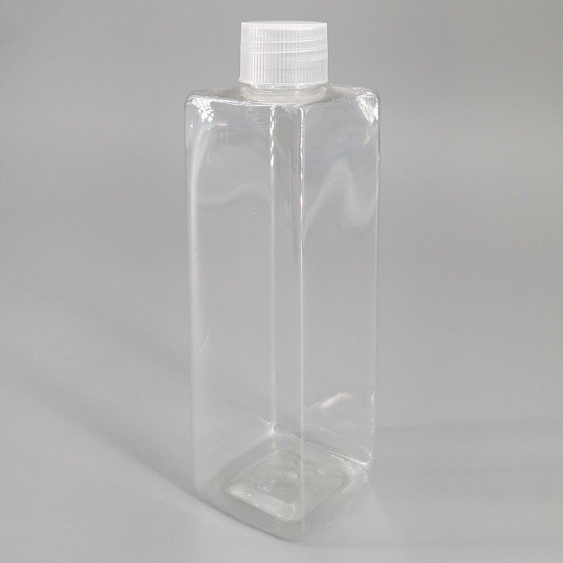 8.45oz 250ml Transperent Square PET Skin Care Bottle