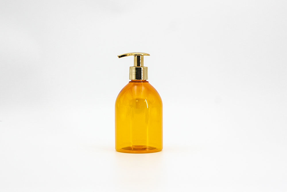 Transparent Orange 118mm 300ml Bulk Lotion Bottles