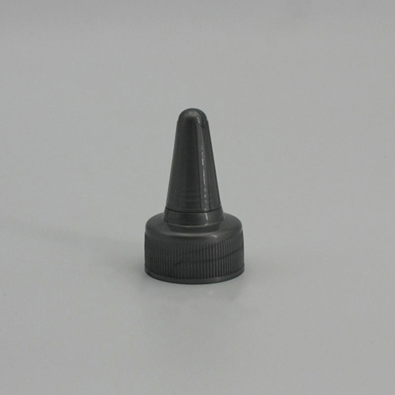 Plastic Gray Spiral Pointed 32mm Flip Top Lid With Twist Lock